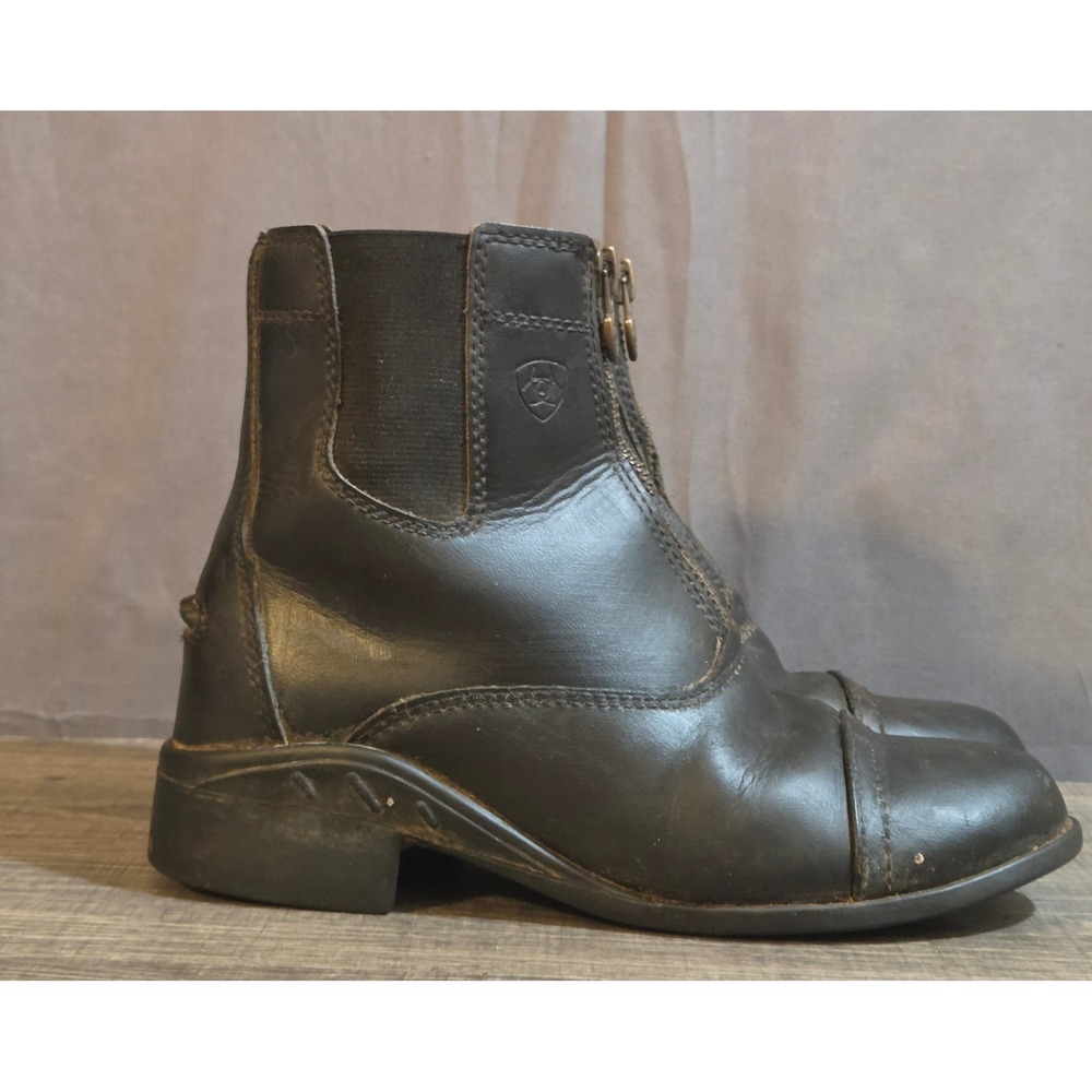 Ariat Heritage Zip Paddock Boots Youth Size 13 Black